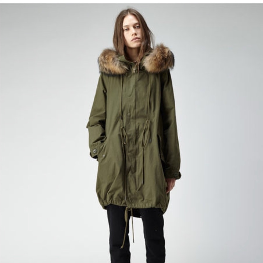 AR SRPLS Cotton Parka with Fur Trim